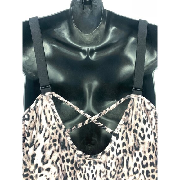 Secret Treasures Women Size XL Extra Large Slip Leopard Cami Pink NWT New - Picture 4 of 8